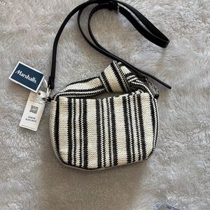 Urban Expressions Black and White Crossbody Bag